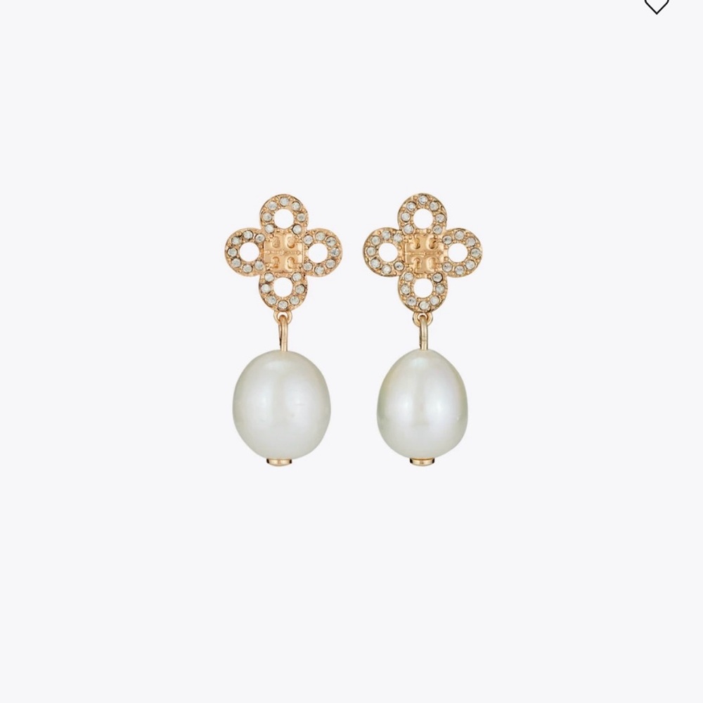 Tory Burch Pearl Drop Earrings and Bracelet